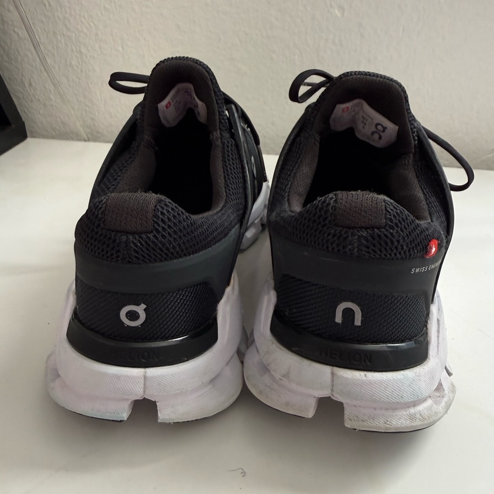 On Running Black and White Athletic Shoes - Picture 8 of 10